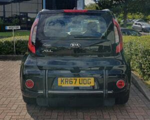 Kia Soul Rear Seated wheelchair passenger